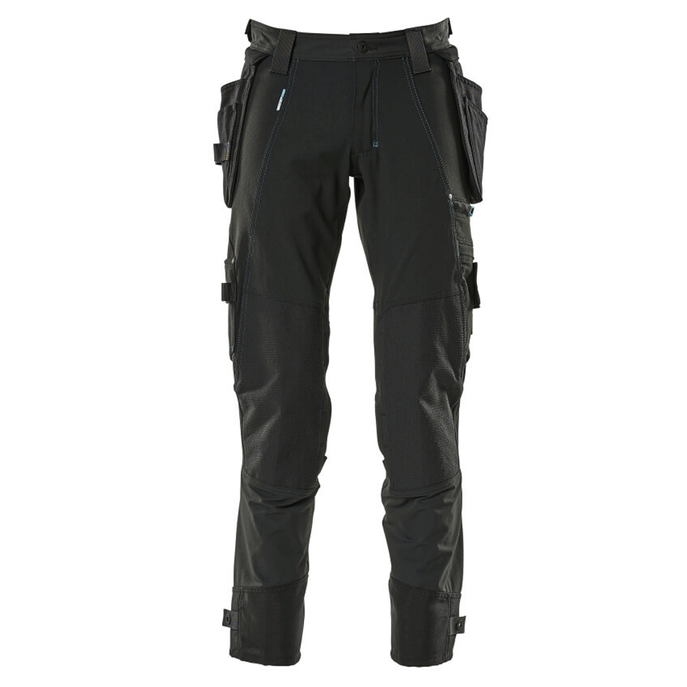 Mascot-Advanced-17031-Water-Repellent-Stretch-Holster-Pocket-Work-Trouser-Black-Workwear-Nation-Ltd-1616 - Bobobiy