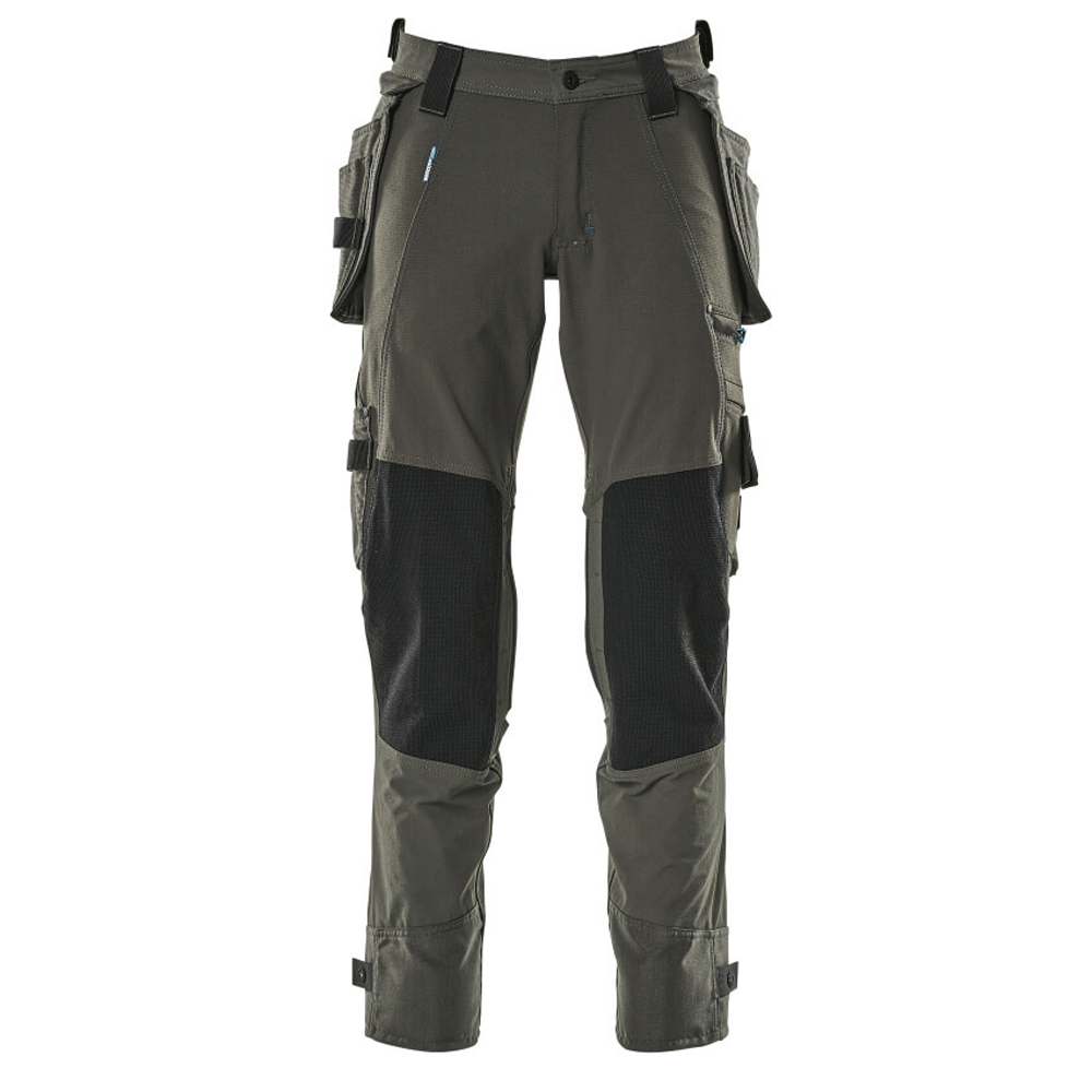 Mascot-Advanced-17031-Water-Repellent-Stretch-Holster-Pocket-Work-Trouser-Dark-Anthracite-Workwear-Nation-Ltd-2777 - Bobobiy