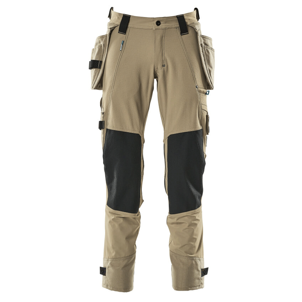 Mascot-Advanced-17031-Water-Repellent-Stretch-Holster-Pocket-Work-Trouser-Khaki-Workwear-Nation-Ltd-1222 - Bobobiy