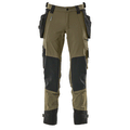 Mascot-Advanced-17031-Water-Repellent-Stretch-Holster-Pocket-Work-Trouser-Moss-Green-Workwear-Nation-Ltd-1436 - Bobobiy