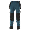Mascot-Advanced-17031-Water-Repellent-Stretch-Holster-Pocket-Work-Trouser-Petrol-Blue-Workwear-Nation-Ltd-5088 - Bobobiy