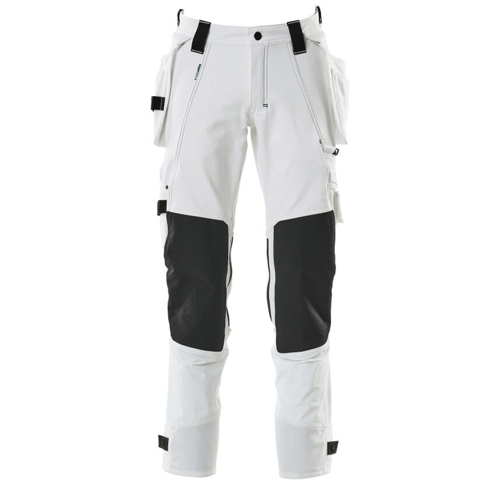 Mascot-Advanced-17031-Water-Repellent-Stretch-Holster-Pocket-Work-Trouser-White-Workwear-Nation-Ltd-864 - Bobobiy