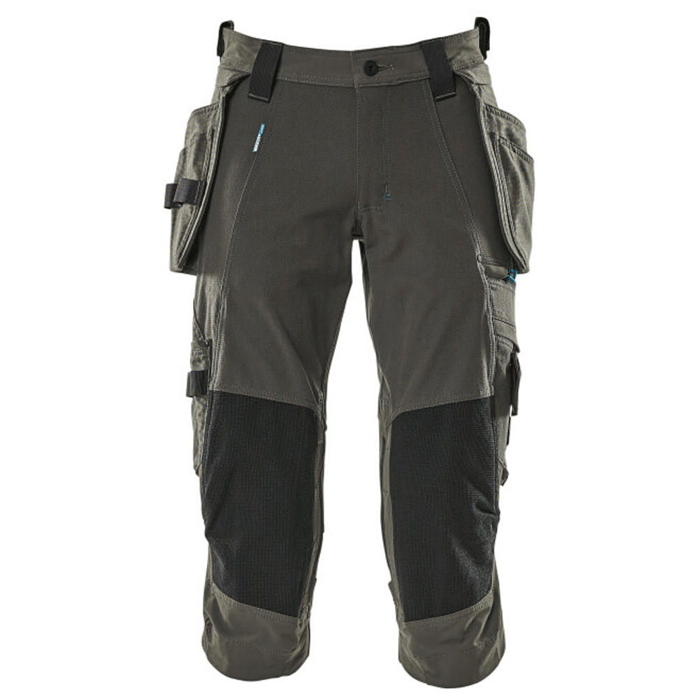 Mascot-Advanced-17049-Water-Repellent-Knee-Pad-Holster-Pocket-Stretch-Pirate-Trousers-Grey-Workwear-Nation-Ltd-2344 - Bobobiy