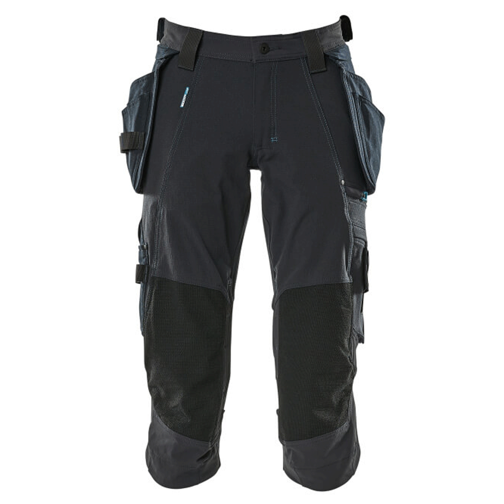 Mascot-Advanced-17049-Water-Repellent-Knee-Pad-Holster-Pocket-Stretch-Pirate-Trousers-Navy-Blue-Workwear-Nation-Ltd-5034 - Bobobiy
