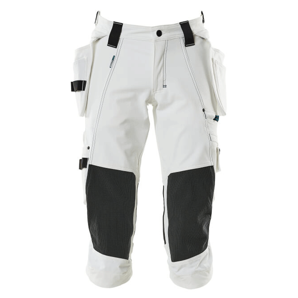 Mascot-Advanced-17049-Water-Repellent-Knee-Pad-Holster-Pocket-Stretch-Pirate-Trousers-White-Workwear-Nation-Ltd-1427 - Bobobiy