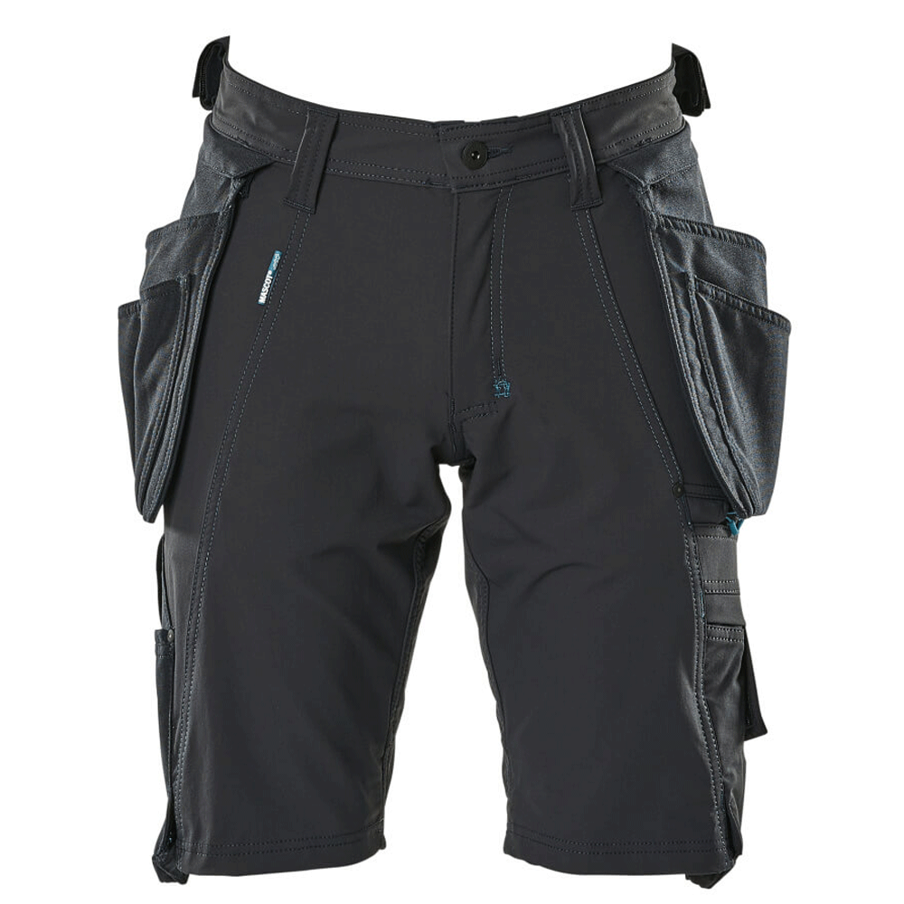 Mascot-Advanced-17149-Water-Repellent-Stretch-Work-Shorts-Navy-Blue-Workwear-Nation-Ltd-8213 - Bobobiy