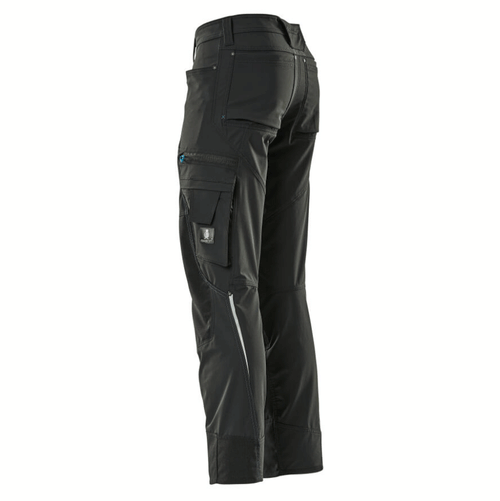 Mascot-Advanced-17179-Ultimate-Stretch-Kneepad-Work-Trousers-Black-Workwear-Nation-Ltd-3627 - Bobobiy