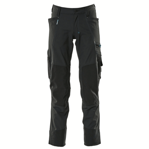 Mascot-Advanced-17179-Ultimate-Stretch-Kneepad-Work-Trousers-Black-Workwear-Nation-Ltd-9913 - Bobobiy