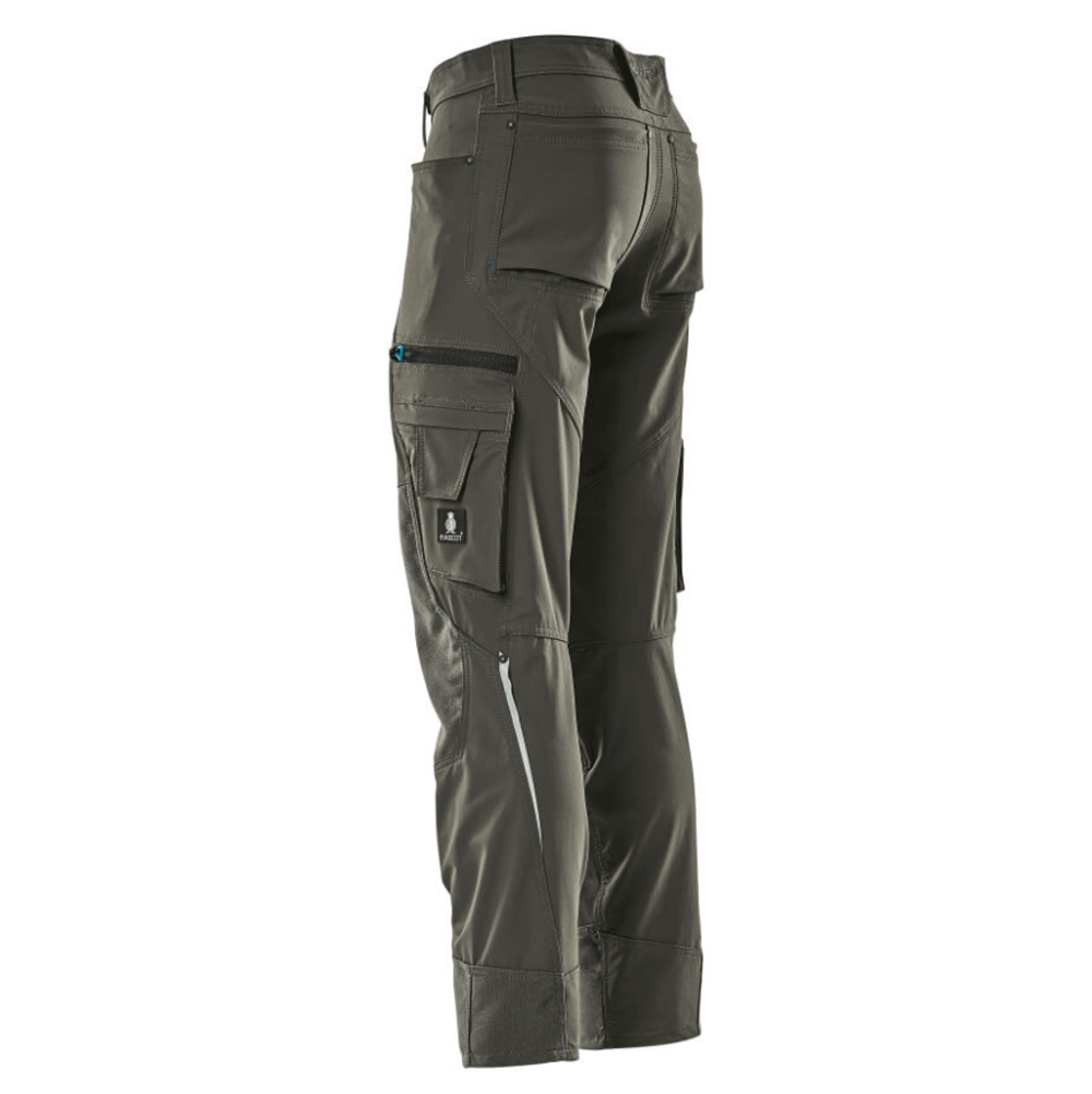 Mascot-Advanced-17179-Ultimate-Stretch-Kneepad-Work-Trousers-Grey-Workwear-Nation-Ltd-2268 - Bobobiy