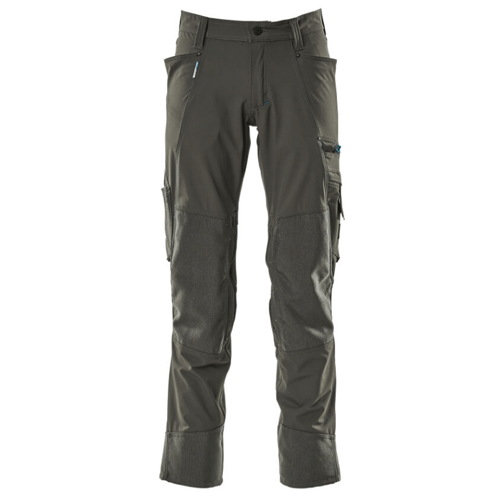 Mascot-Advanced-17179-Ultimate-Stretch-Kneepad-Work-Trousers-Grey-Workwear-Nation-Ltd-3779 - Bobobiy