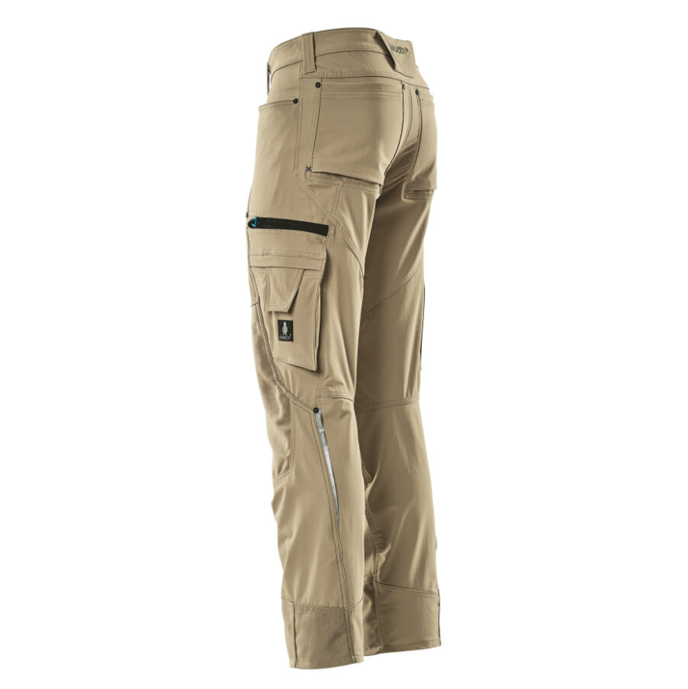 Mascot-Advanced-17179-Ultimate-Stretch-Kneepad-Work-Trousers-Khaki-Workwear-Nation-Ltd-1230 - Bobobiy