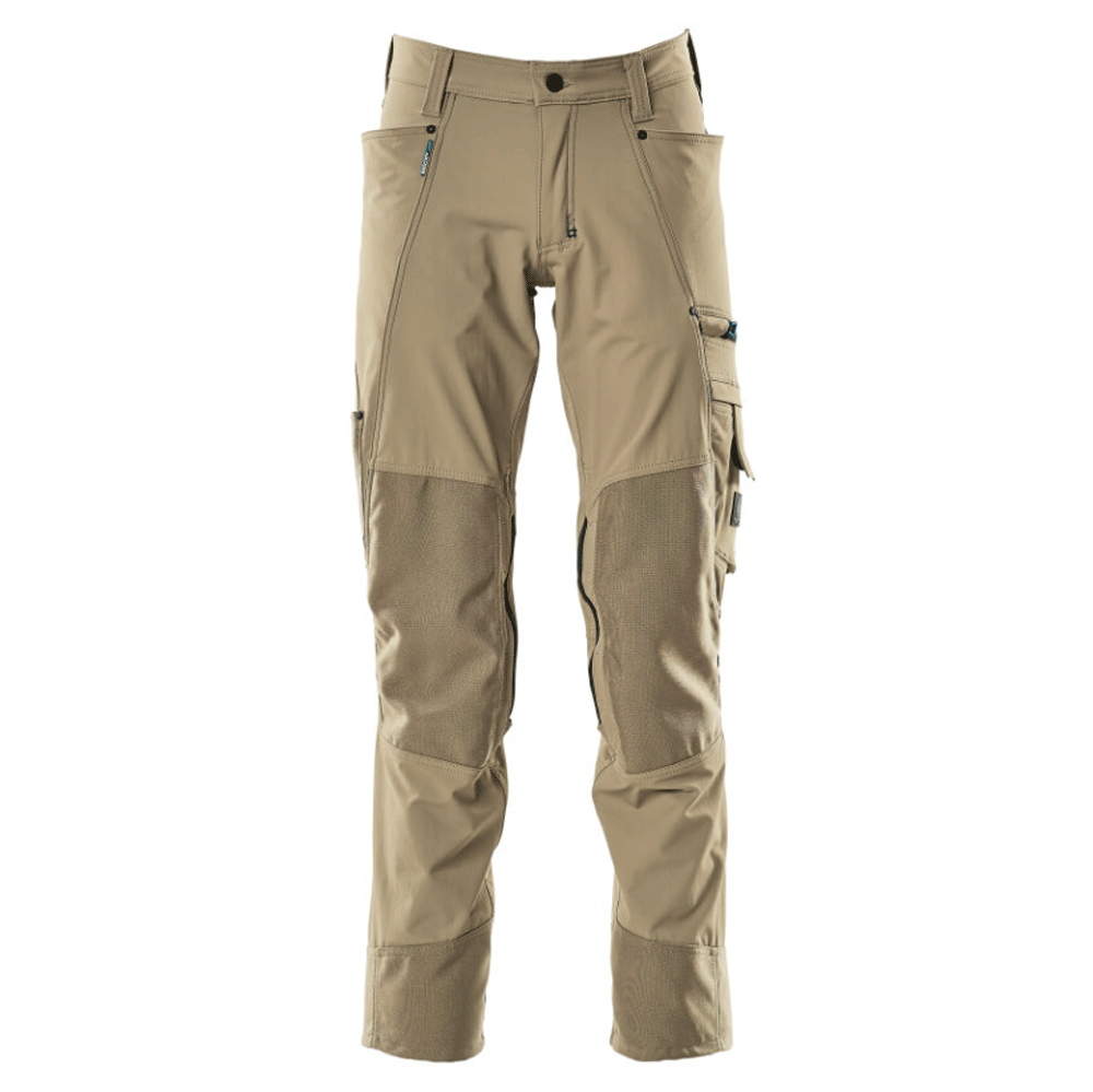 Mascot-Advanced-17179-Ultimate-Stretch-Kneepad-Work-Trousers-Khaki-Workwear-Nation-Ltd-3896 - Bobobiy