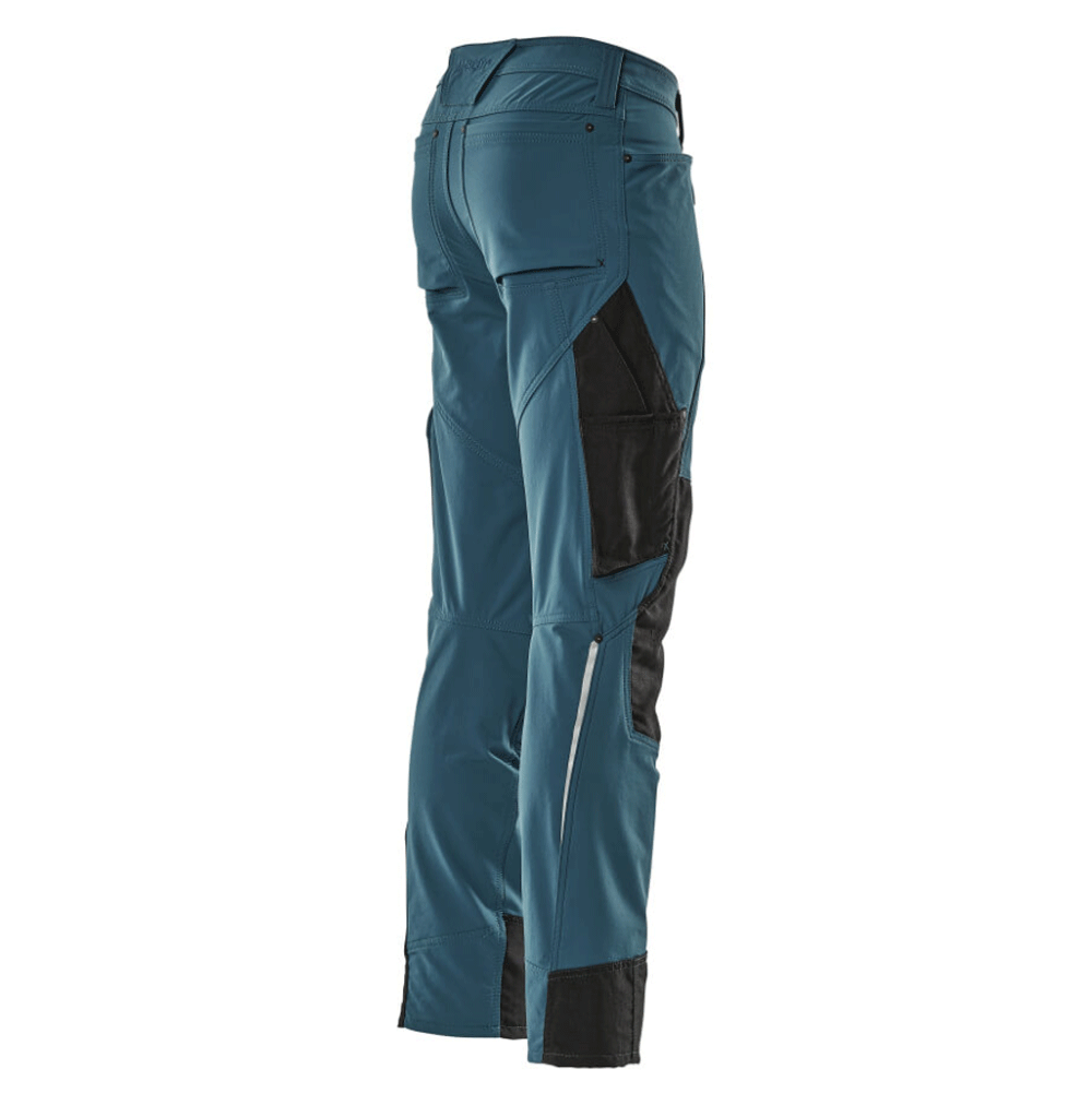 Mascot-Advanced-17179-Ultimate-Stretch-Kneepad-Work-Trousers-Petrol-Blue-Workwear-Nation-Ltd-5190 - Bobobiy