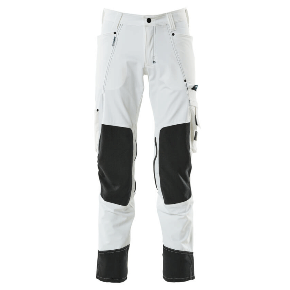 Mascot-Advanced-17179-Ultimate-Stretch-Kneepad-Work-Trousers-White-Workwear-Nation-Ltd-1878 - Bobobiy