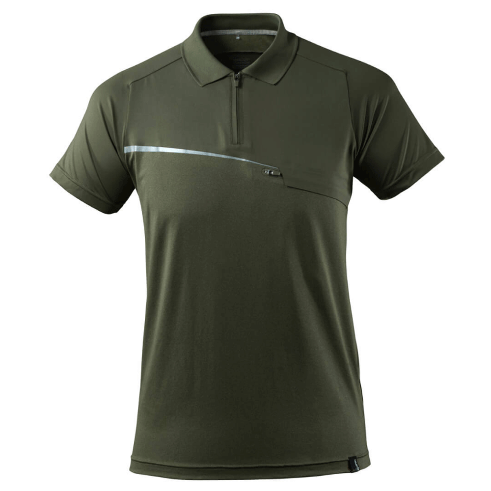 Mascot-Advanced-17283-Moisture-Wicking-1-4-Zip-Polo-T-Shirt-Various-Colours-Workwear-Nation-Ltd-1307 - Bobobiy
