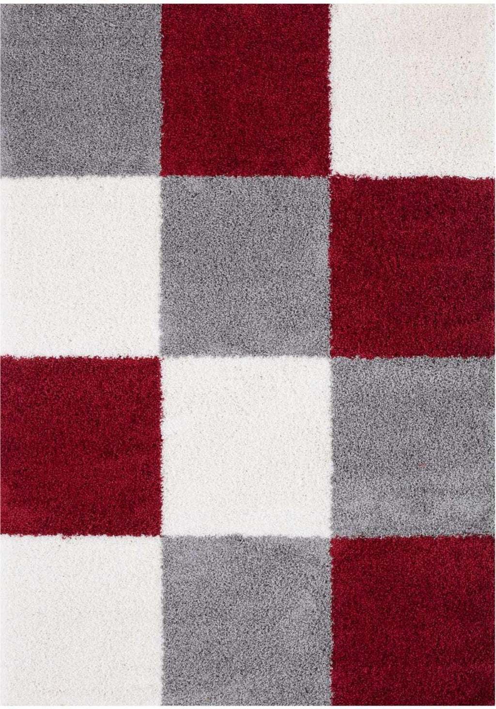 Myshaggy_Geometric_Red_Rug - Bobobiy