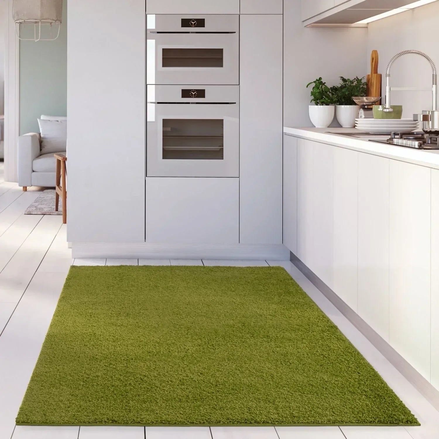Myshaggy_Solid_Green_Rug-15 - Bobobiy
