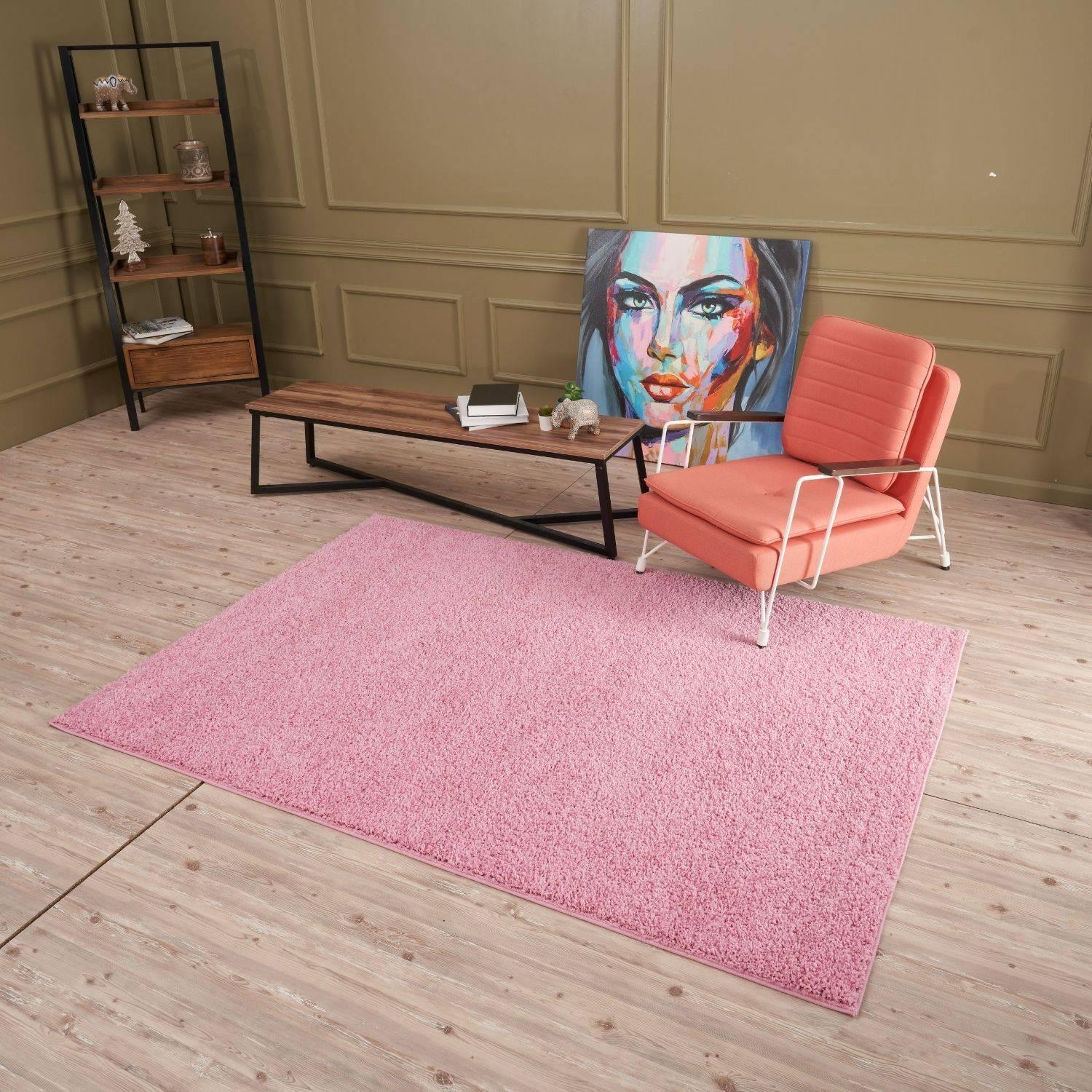 Myshaggy_Solid_Pink_Rug-12 - Bobobiy
