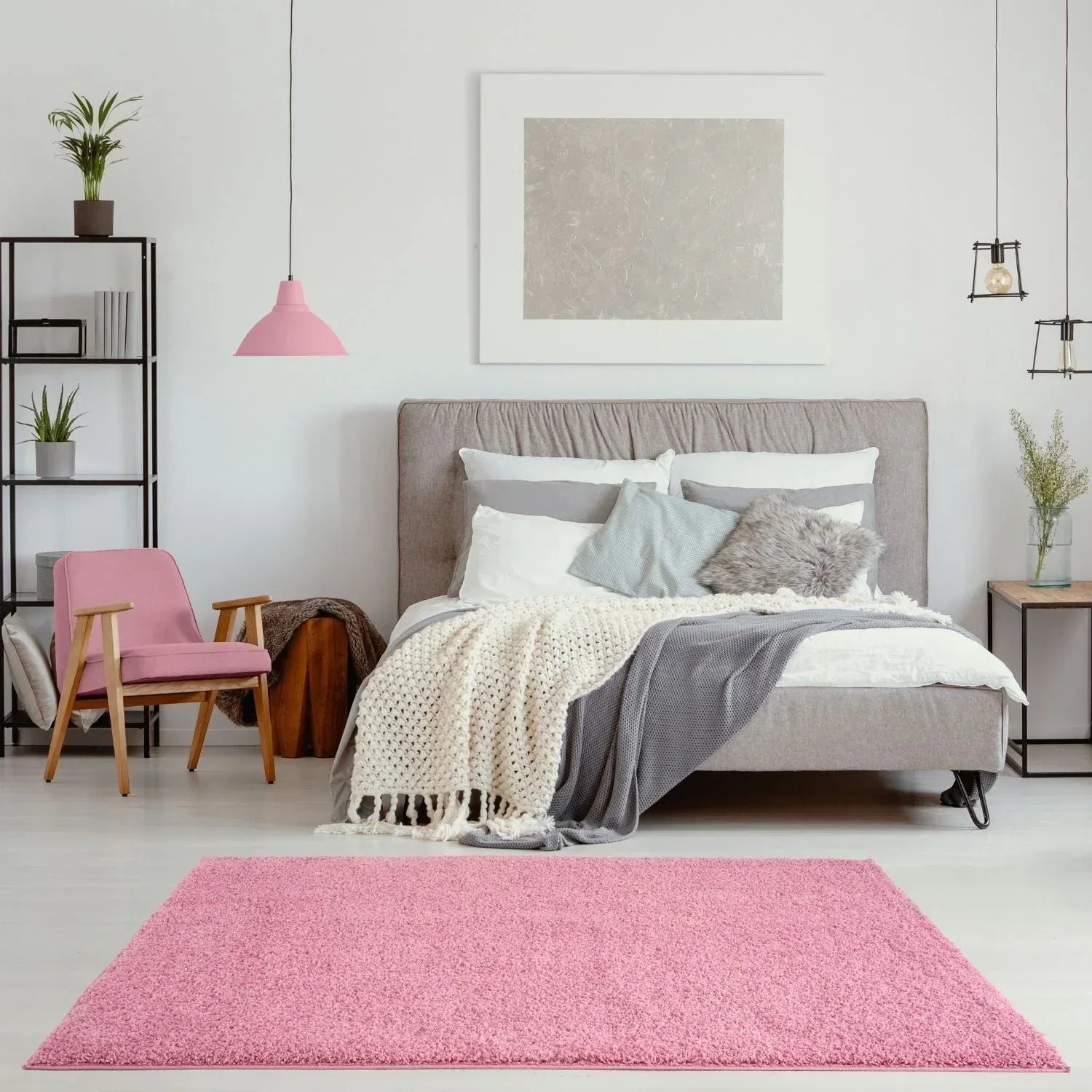 Myshaggy_Solid_Pink_Rug-14 - Bobobiy