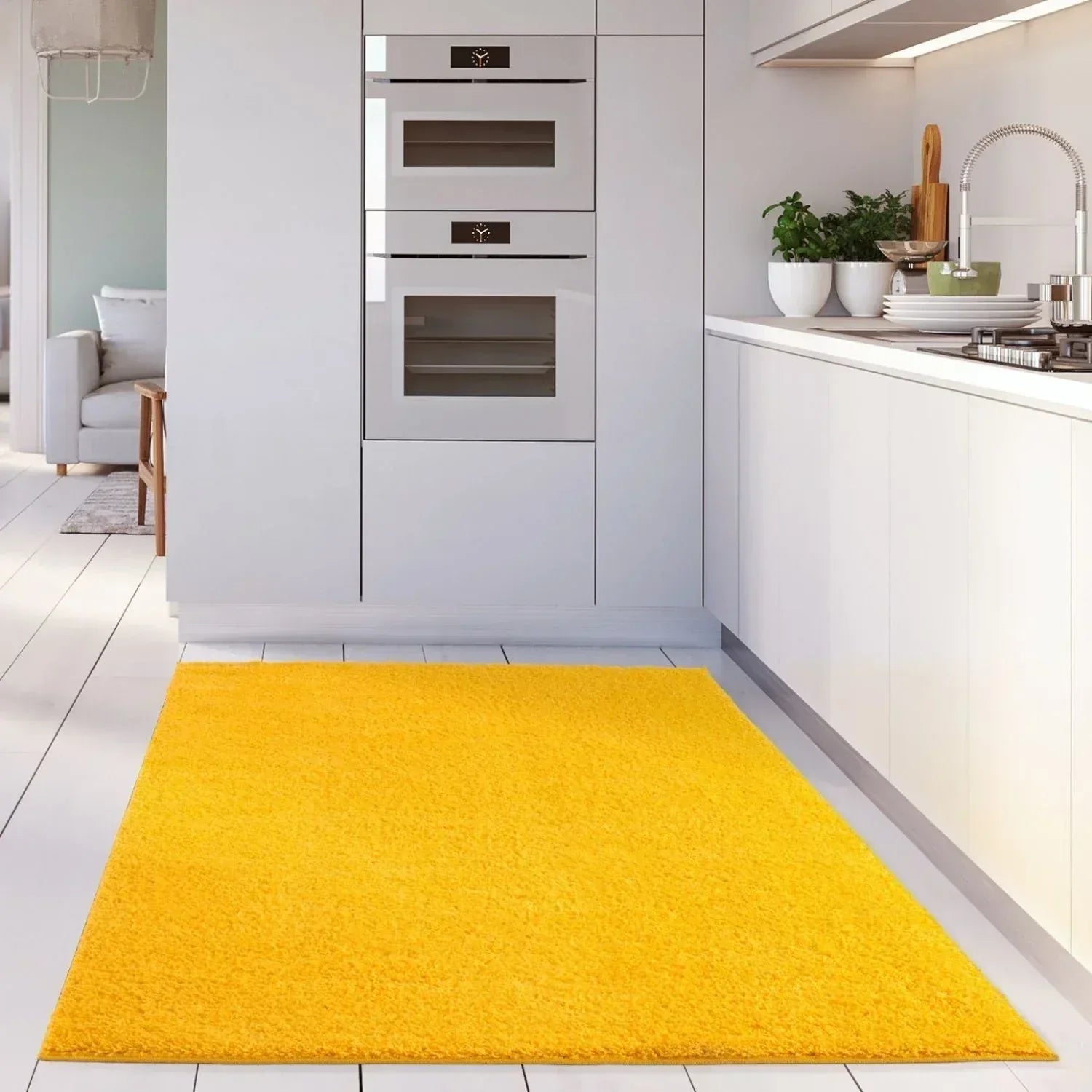 Myshaggy_Solid_Yellow_Rug-12 - Bobobiy