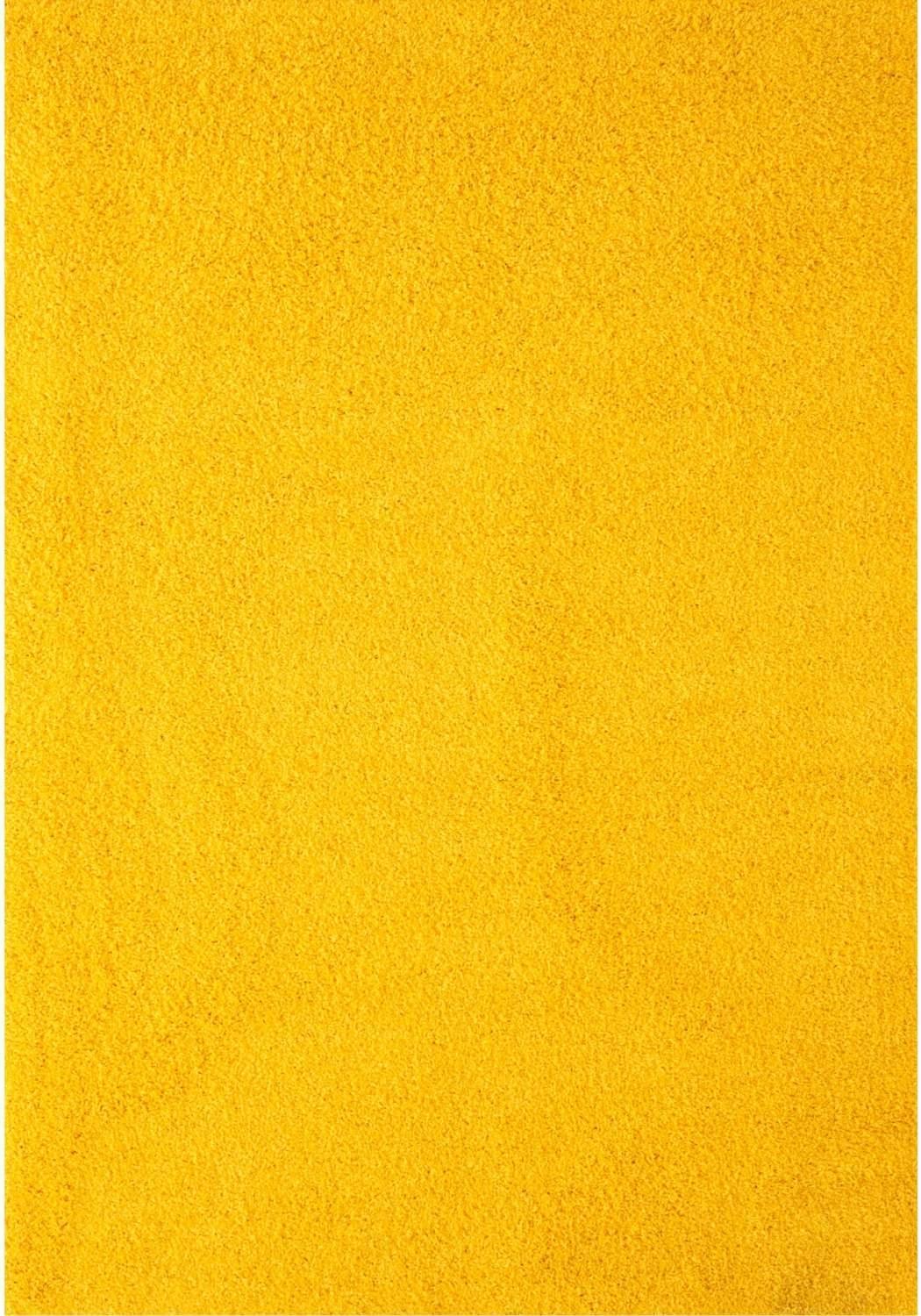 Myshaggy_Solid_Yellow_Rug - Bobobiy