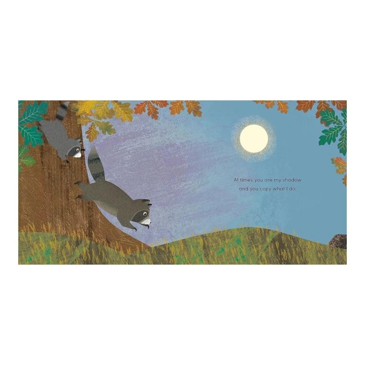 Children's picture book by Nosy Crow, cover art with bear cubs near tree and big moon