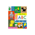 ABC board book cover featuring animal illustrations and “With big flaps to lift!”