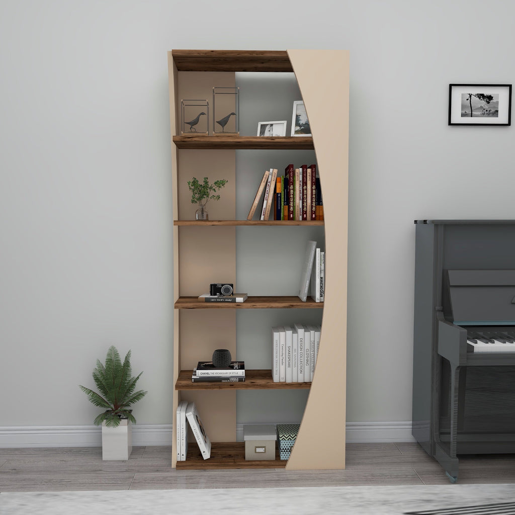 Bookcase Bookshelf Shelving Unit with 5 Tier Open Shelves Nestor