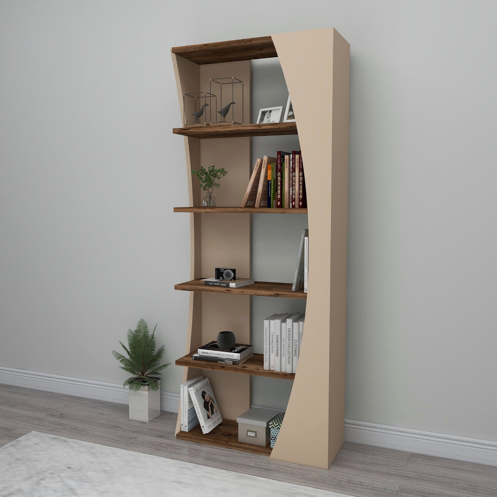Bookcase Bookshelf Shelving Unit with 5 Tier Open Shelves Nestor