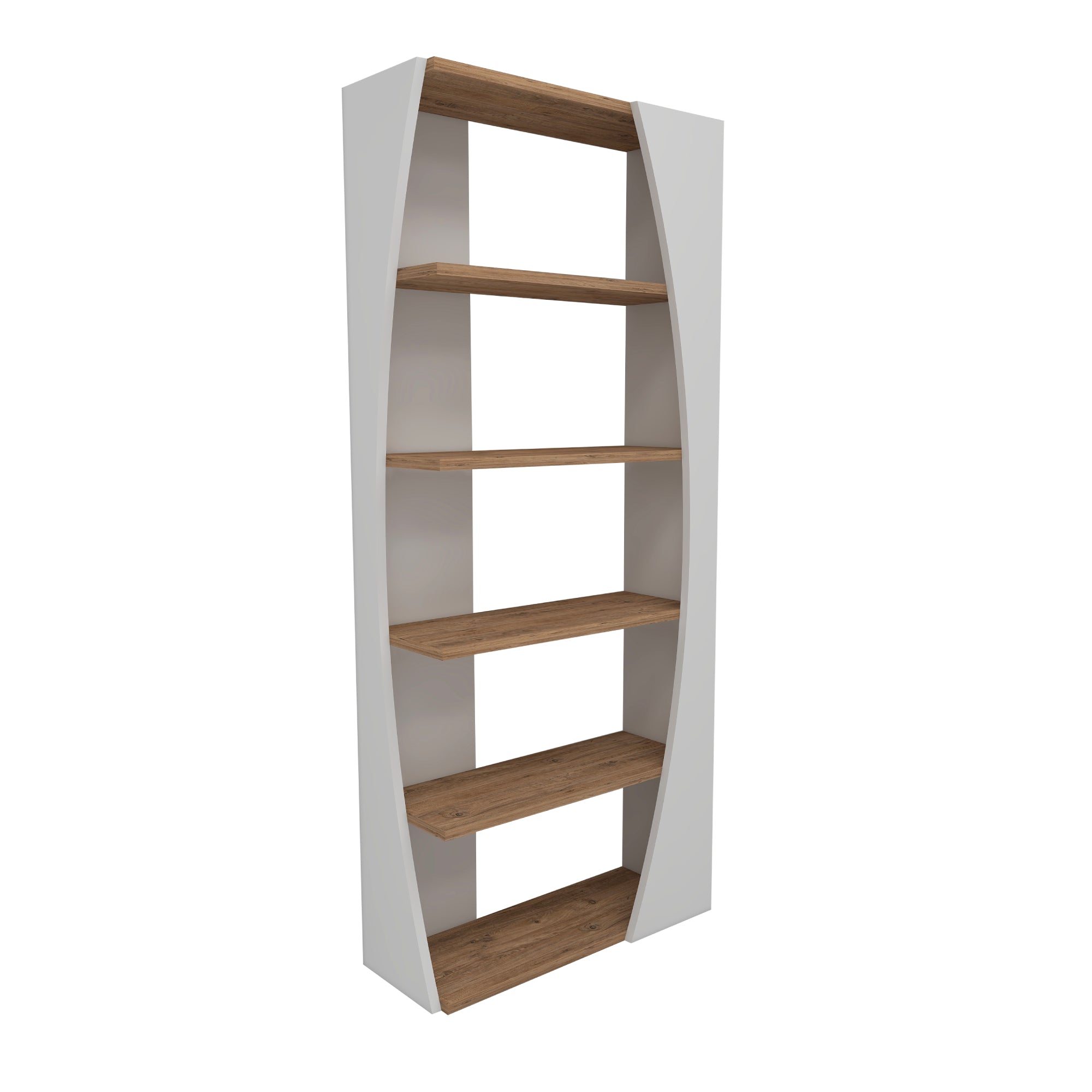 Bookcase Bookshelf Shelving Unit with 5 Tier Open Shelves Nestor