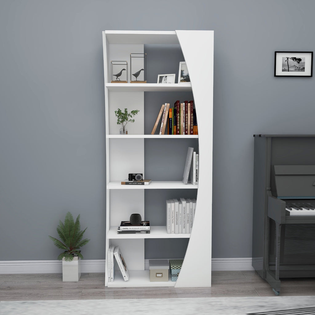 Bookcase Bookshelf Shelving Unit with 5 Tier Open Shelves Nestor