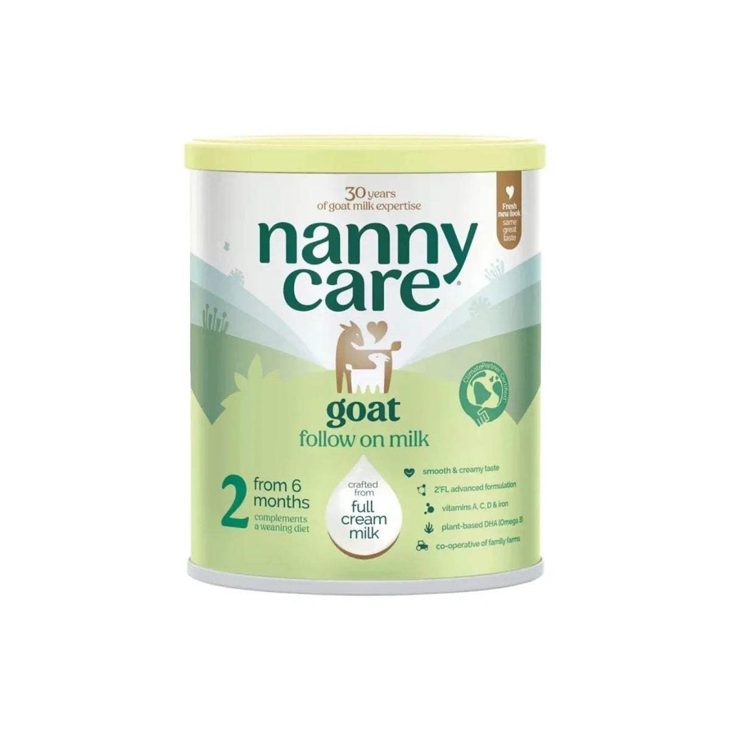 Goat infant milk formula canister, green-and-white, Stage 2, 6+ months, 800g