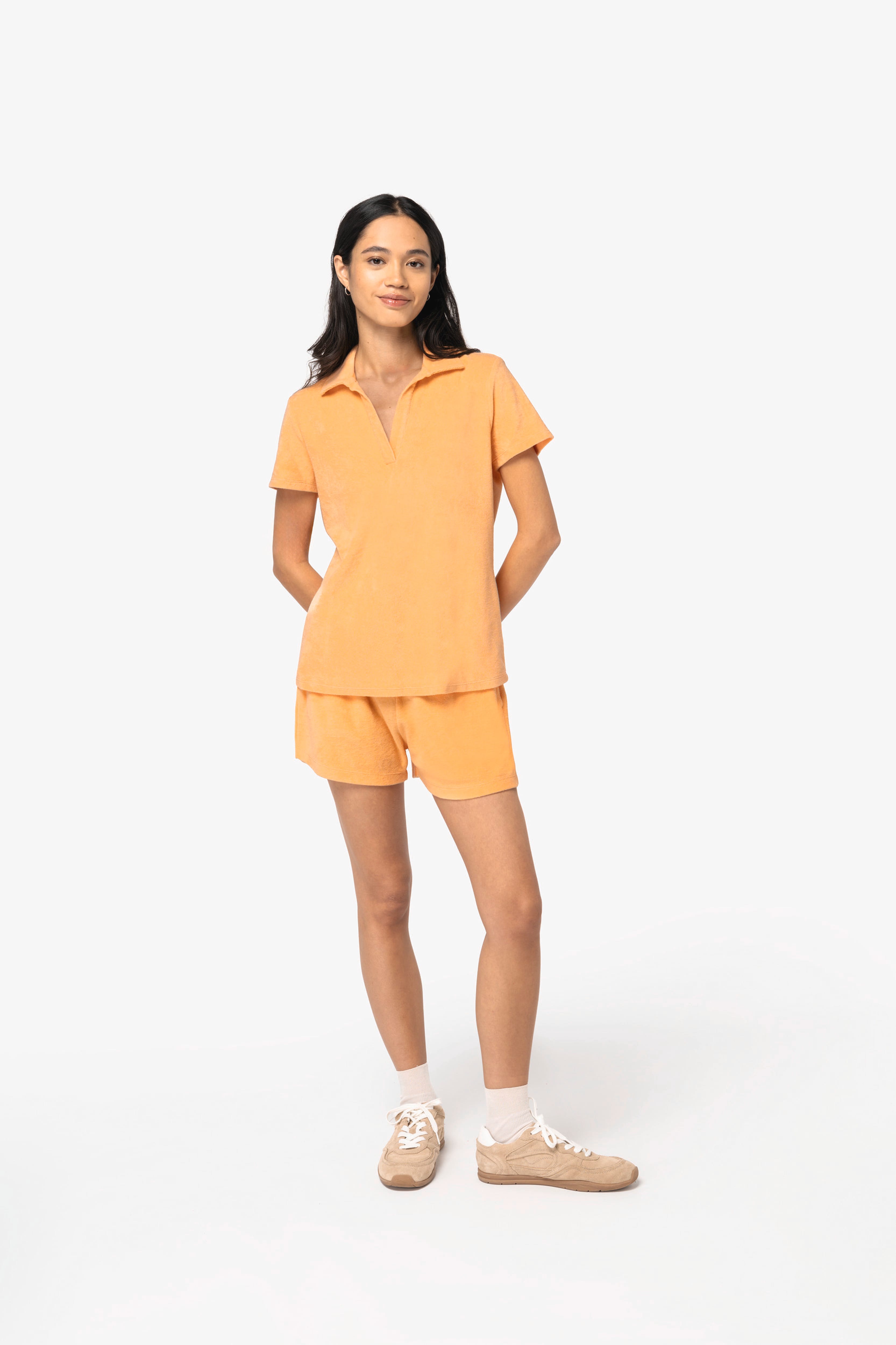 Organic Towel-feel Polo Shirt: Womens