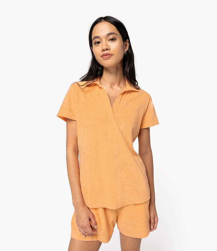 Organic Towel-feel Polo Shirt: Womens