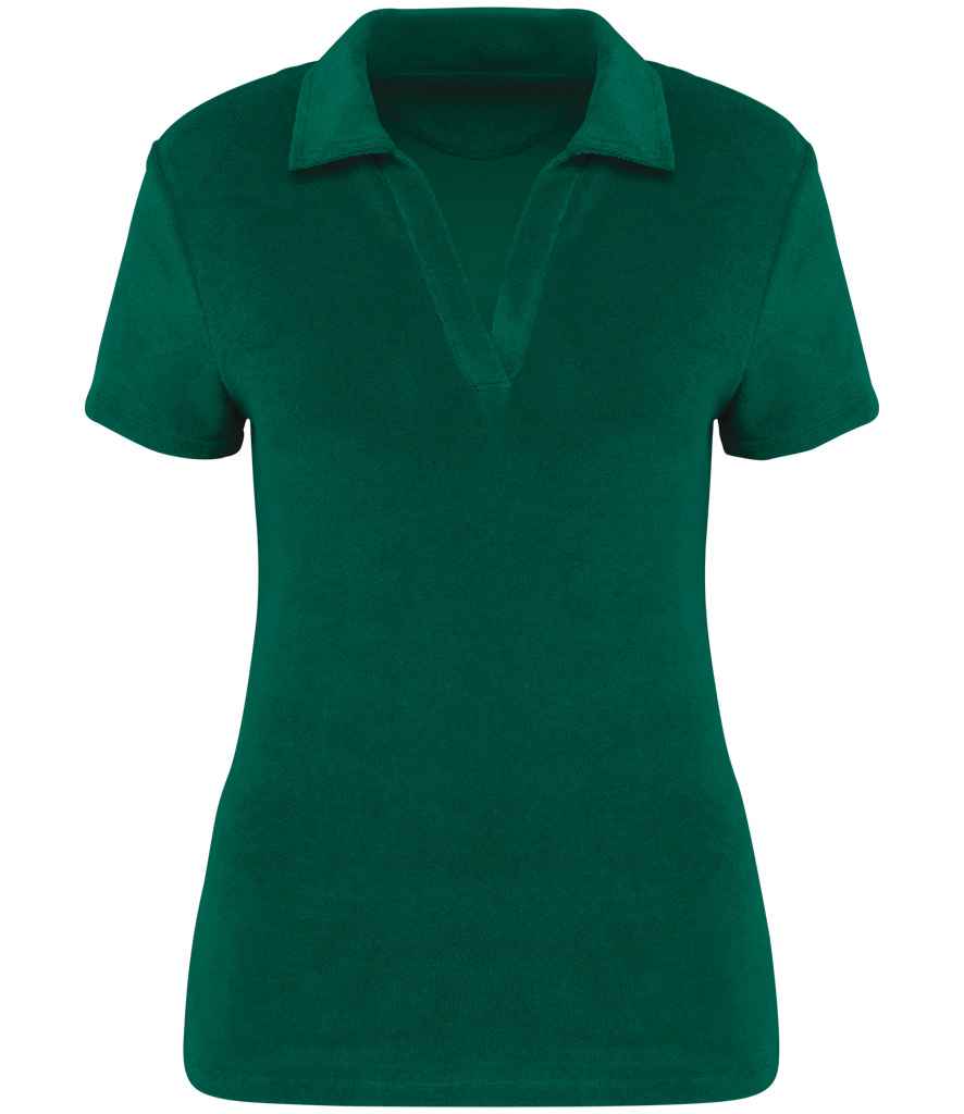 Organic Towel-feel Polo Shirt: Womens
