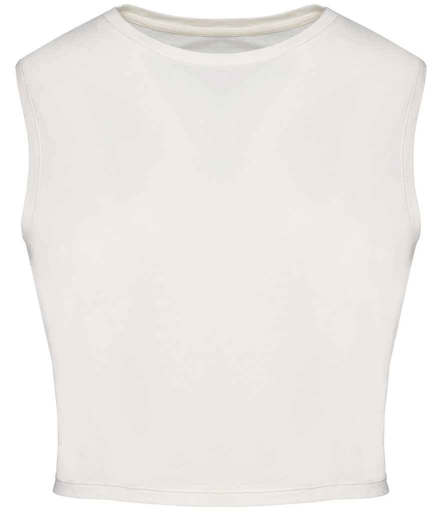Organic Faded Cropped Tank Top: Womens