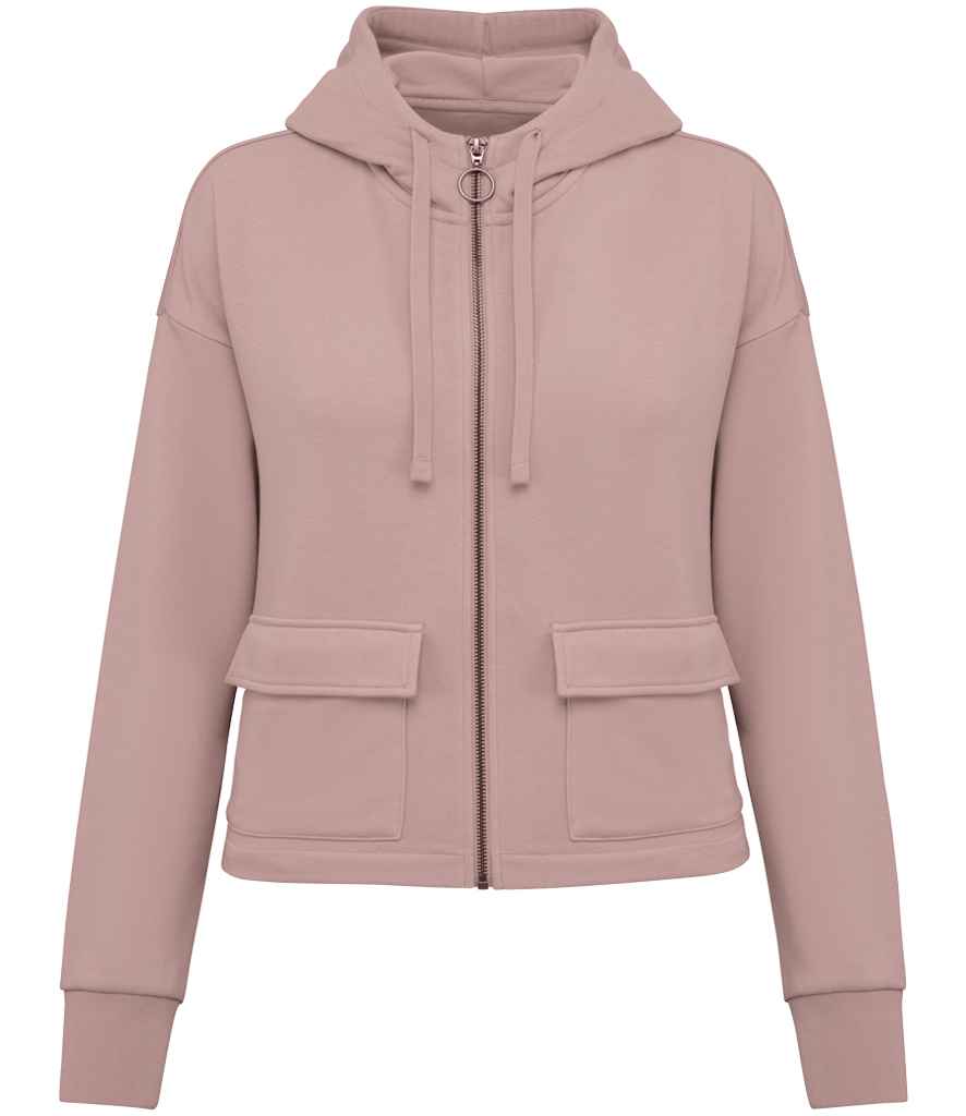 Organic Full Zip Hooded Sweatshirt: Womens