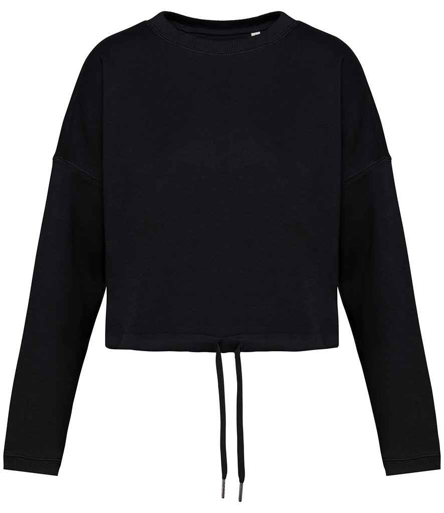 Organic Oversized Cropped Sweatshirt: Womens