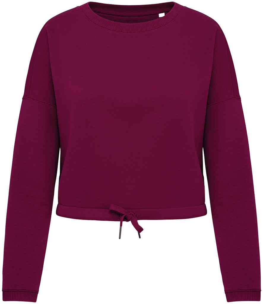Organic Oversized Cropped Sweatshirt: Womens
