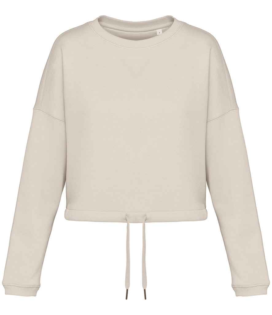 Organic Oversized Cropped Sweatshirt: Womens