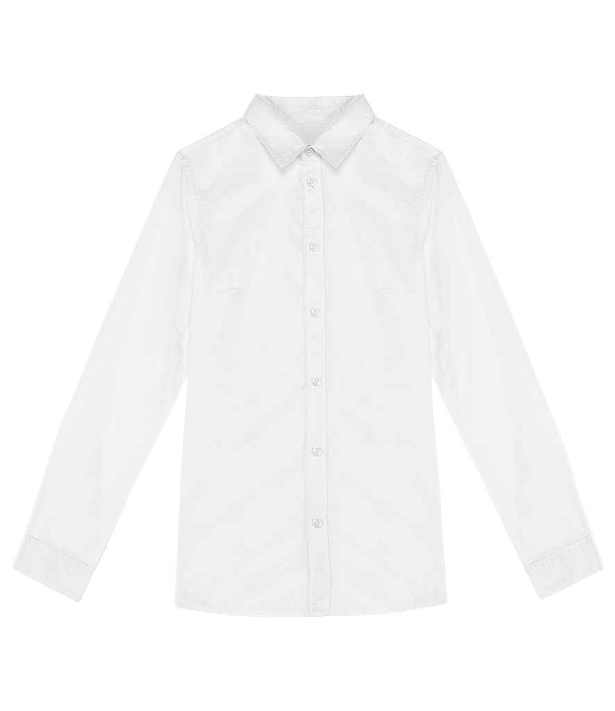 Organic Washed Long Sleeve Shirt: Ladies