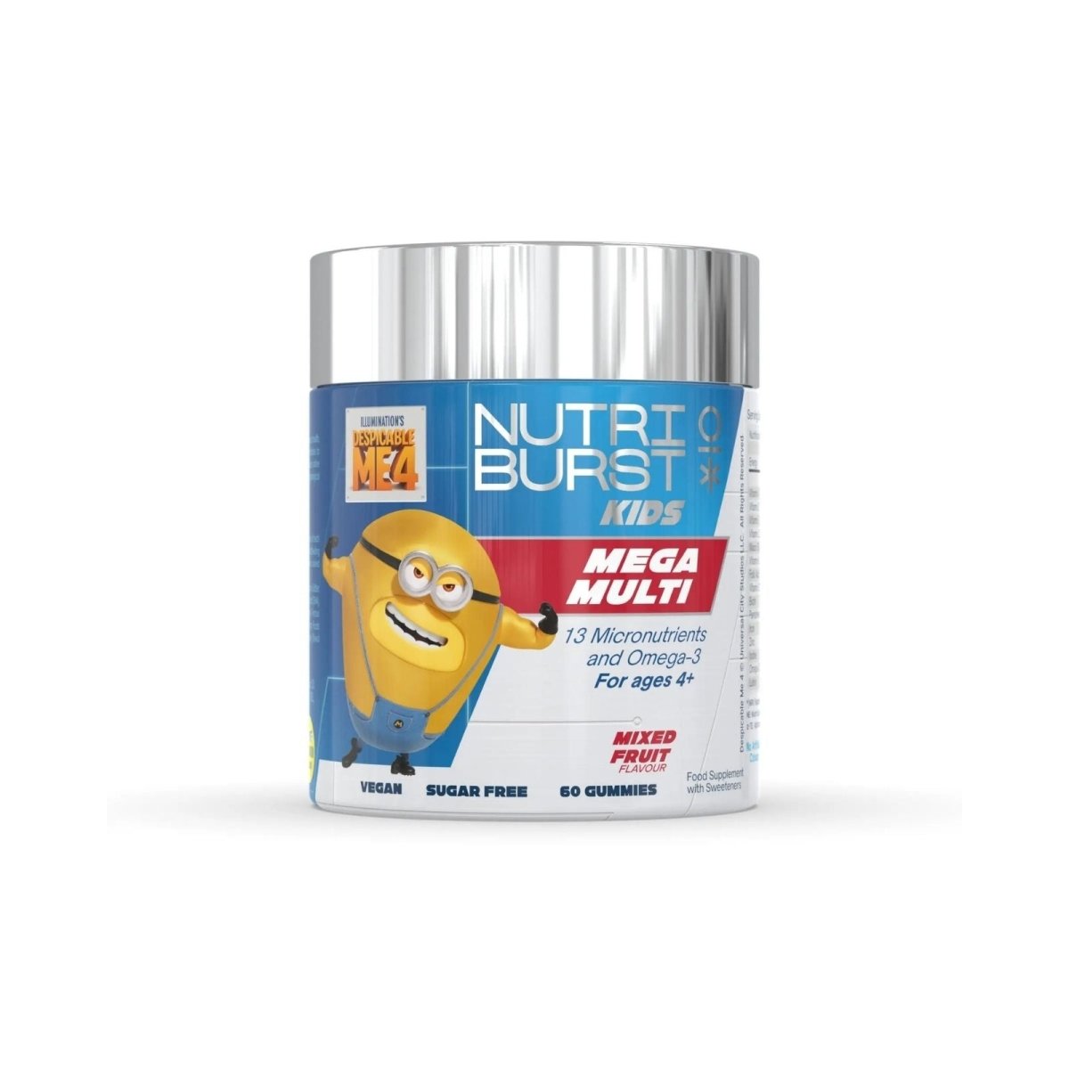 Nutriburst Minions Mega Multi Vitamins 4+ years 60 pcs