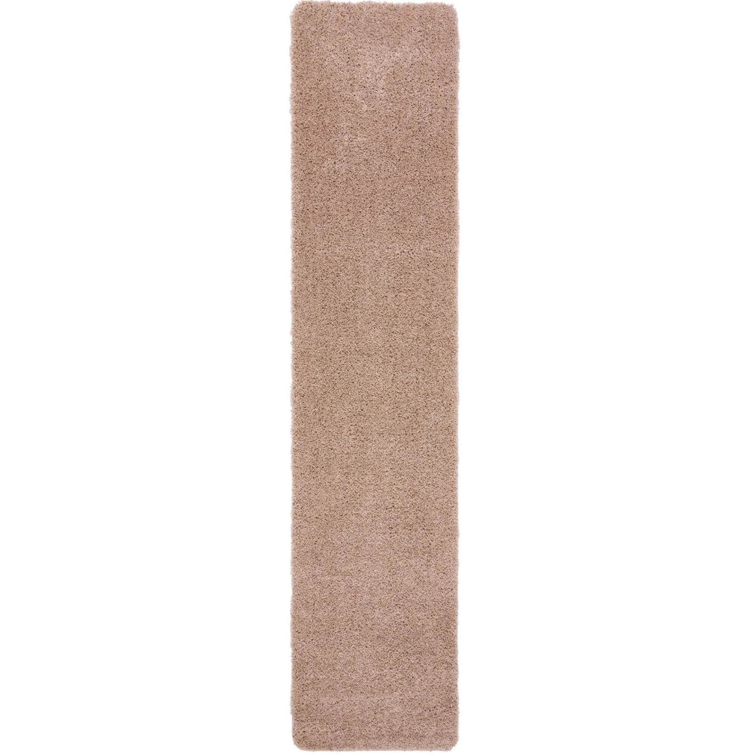 Washable Nude Pink Shaggy Rug