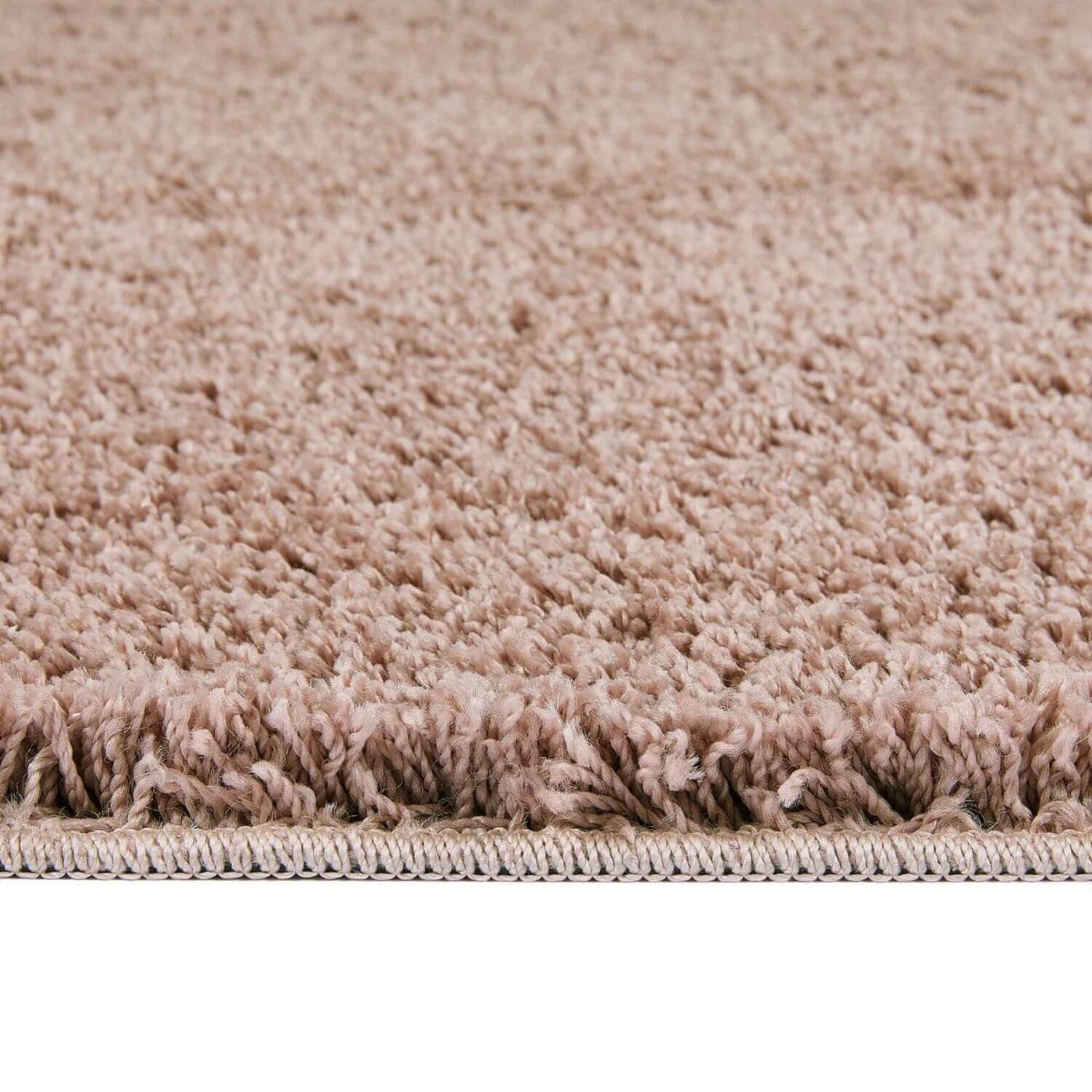 Washable Nude Pink Shaggy Rug