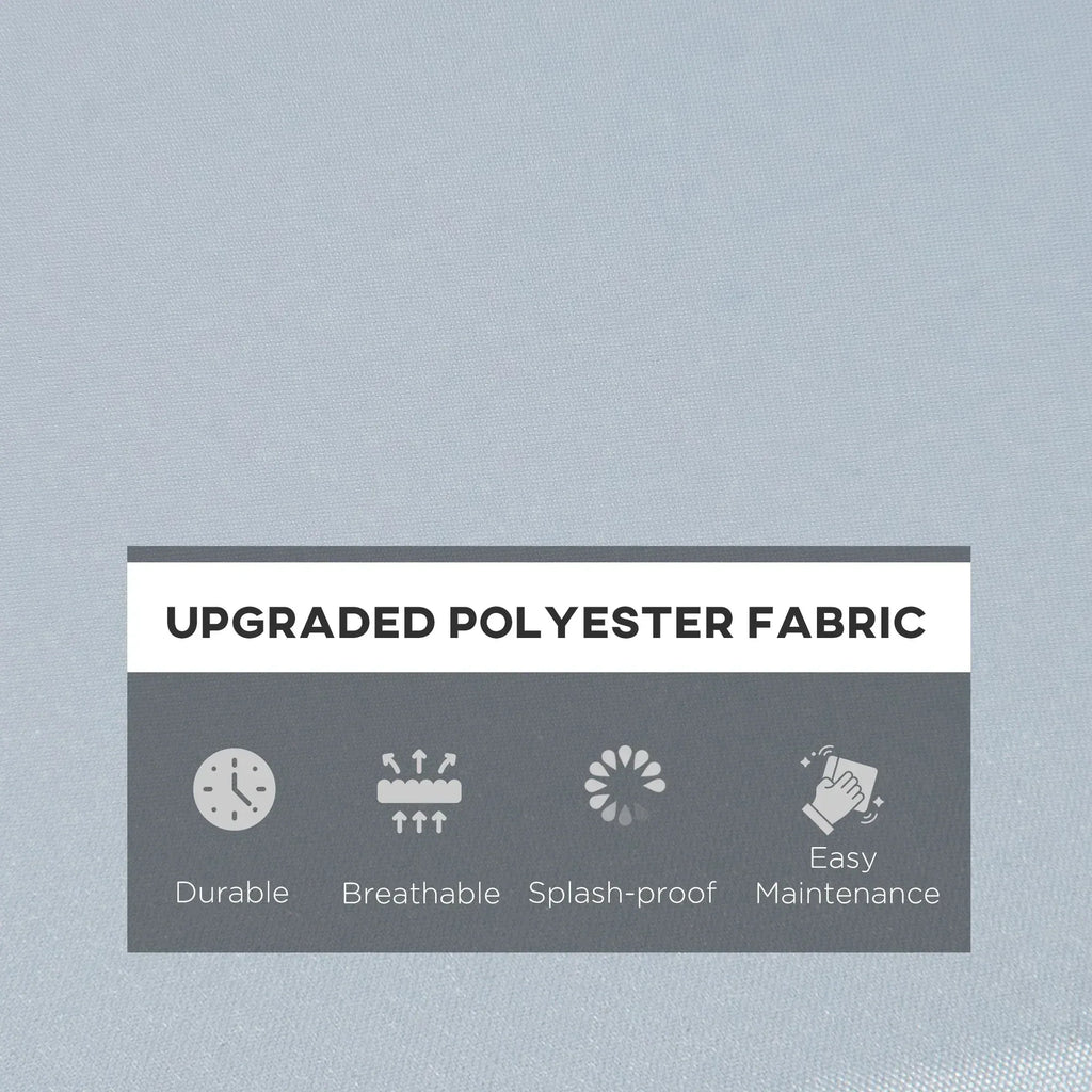 3 PCs Outdoor Seat Cushion for Rattan Furniture, Garden Furniture Cushions, Grey - Bobobiy