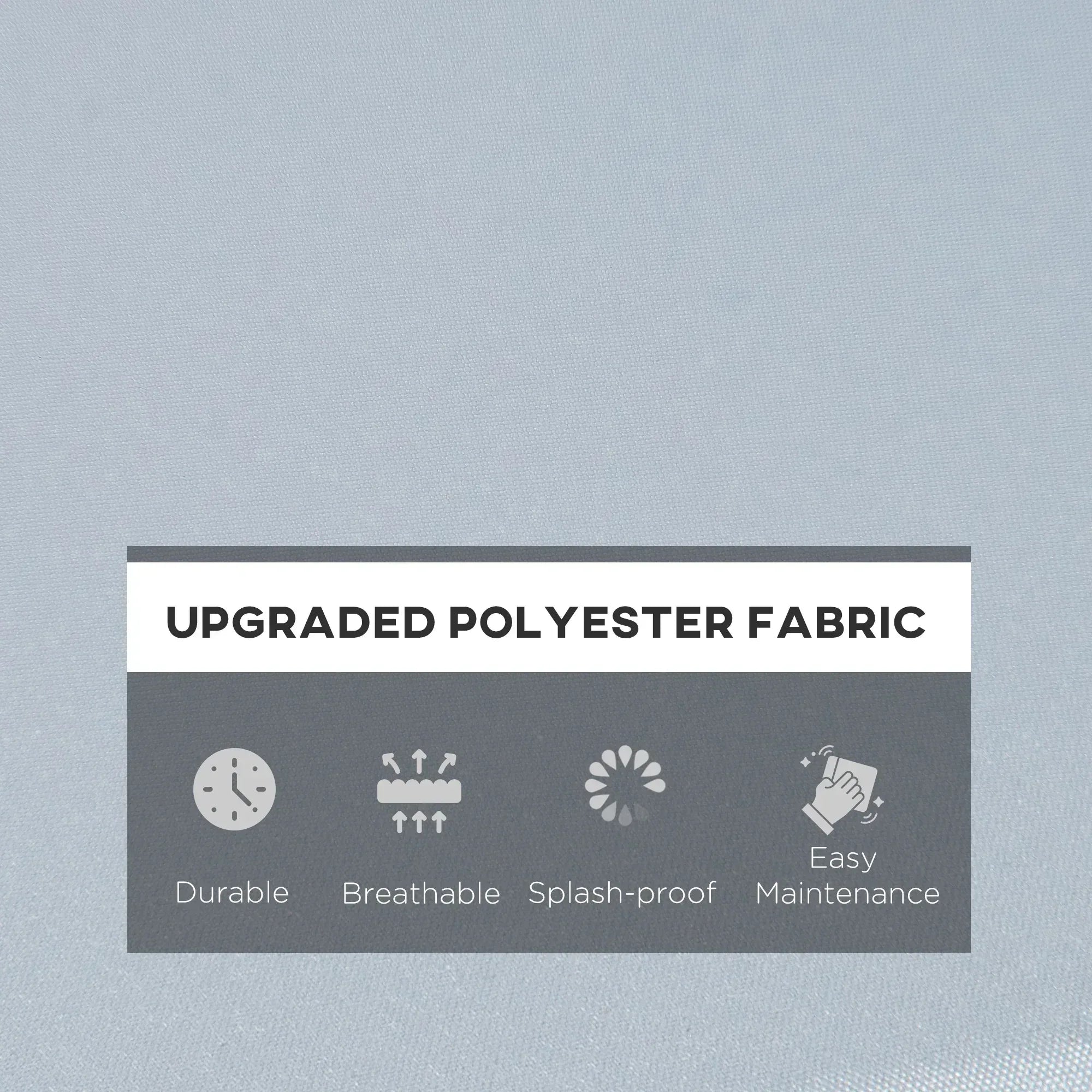 3 PCs Outdoor Seat Cushion for Rattan Furniture, Garden Furniture Cushions, Grey - Bobobiy