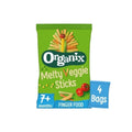 Organix Melty Veggie Sticks pouch for finger food, 7 months, 4 bags
