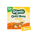 Organix banana soft oat bars multipack, 12+ months, x6 bars pouch