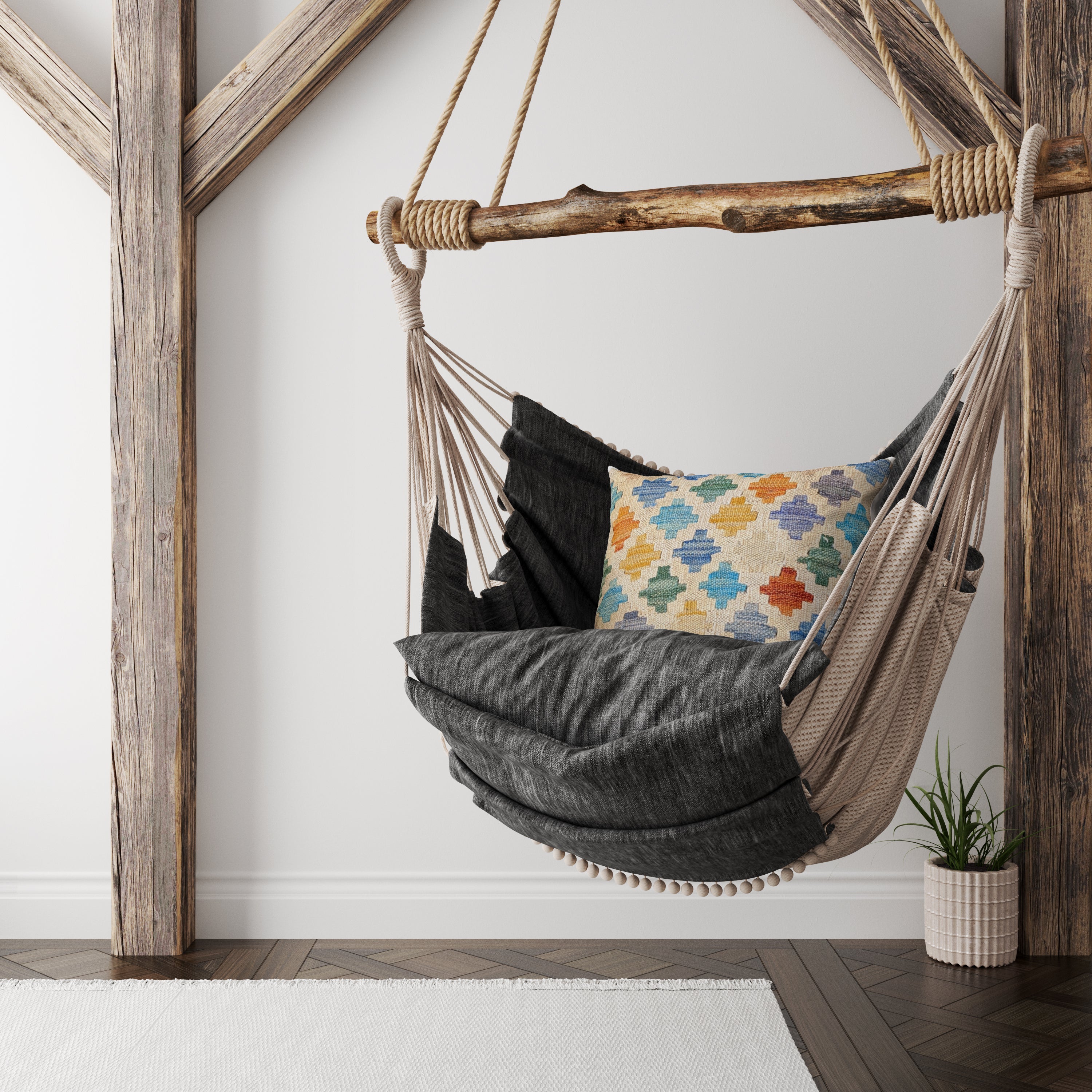 Afghan Kilim Cushion Cover - 46 x 46 cm - Handmade