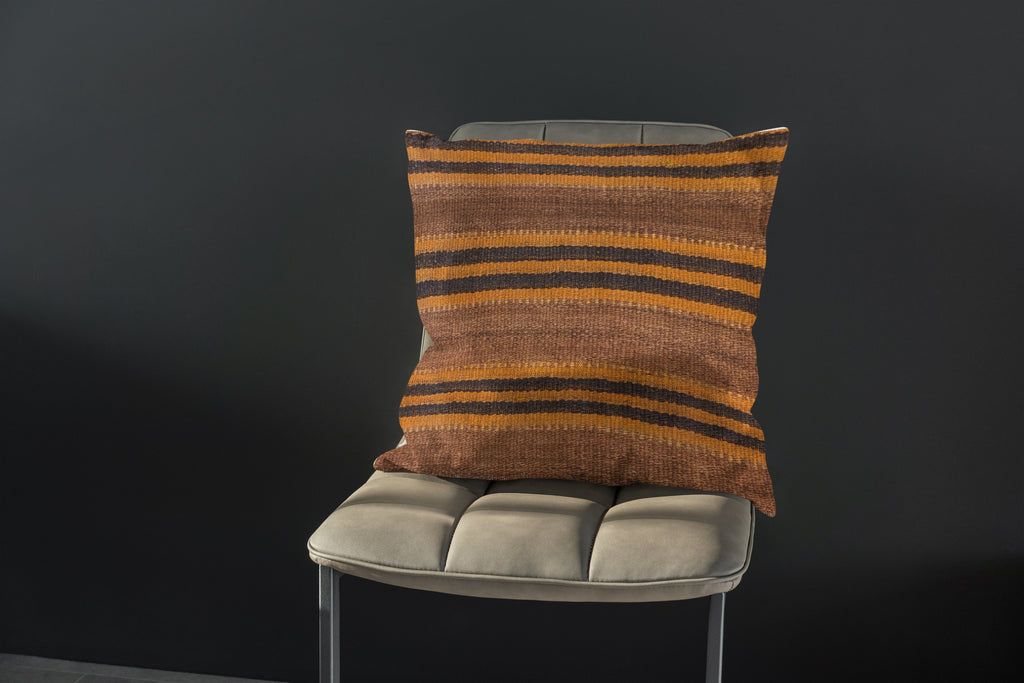 Turkish Kilim Vintage Cushion Cover - 40 x 40 cm - Handmade